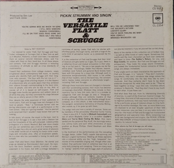 The Versatile Flatt & Scruggs: Pickin', Strummin' And Singin'