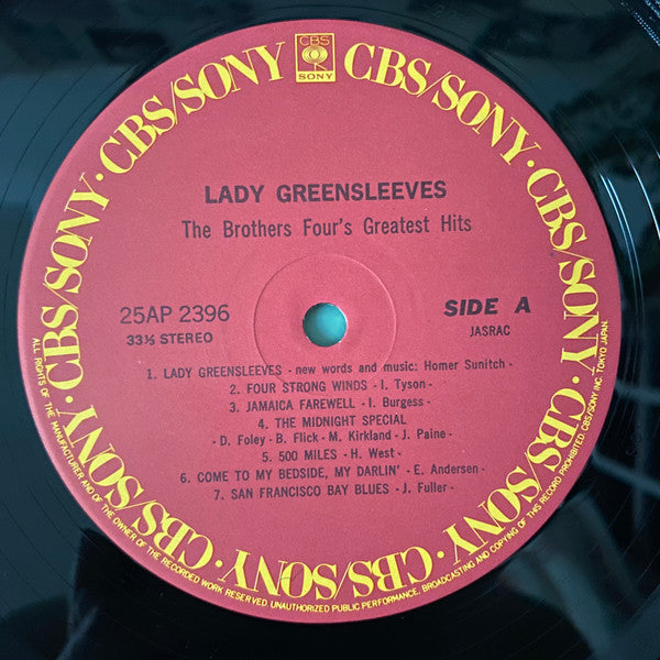Lady Greensleeves - The Brothers Four's Greatest Hits
