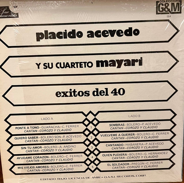 Release: Unknown Release-Vinyl-Puerto Rico-1972-L.P.G.M.-554-24744071