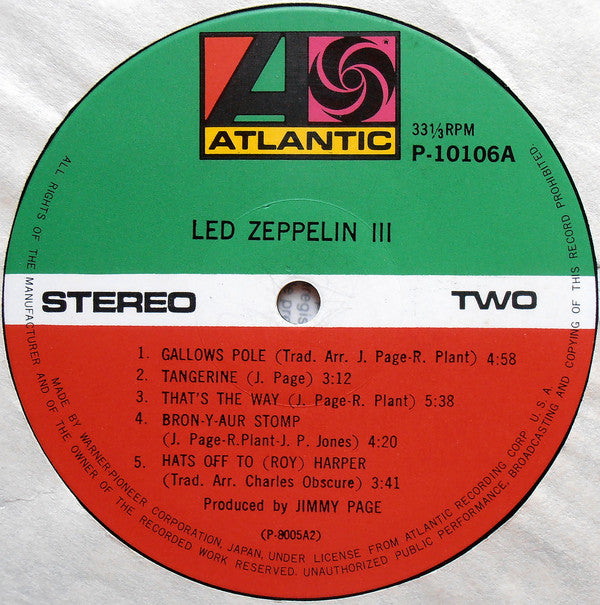 Led Zeppelin III = レッド・ツェッペリン III