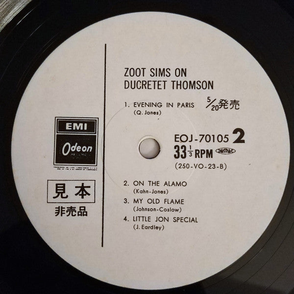 Zoot Sims Avec Henri Renaud Et Son Orchestre Et Jon Eardley