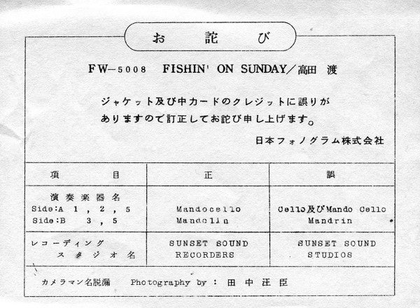 Fishin' On Sunday