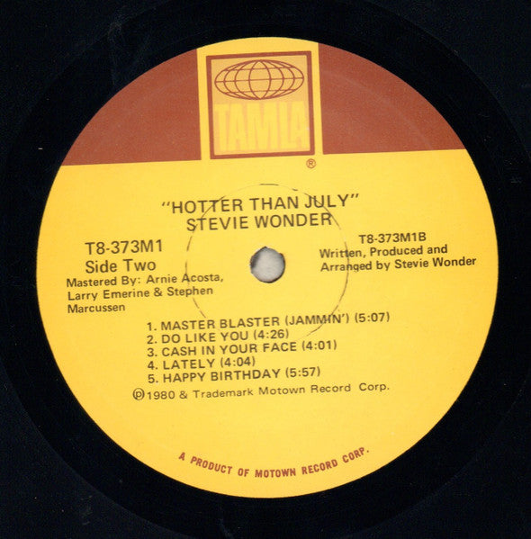 Hotter Than July