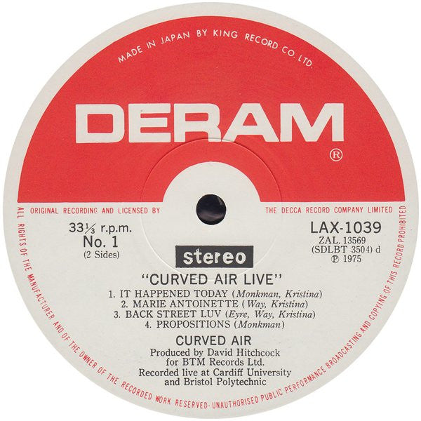 Curved Air Live