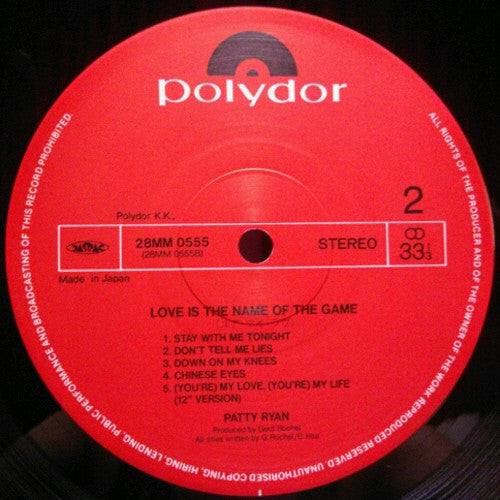 Love Is The Name Of The Game