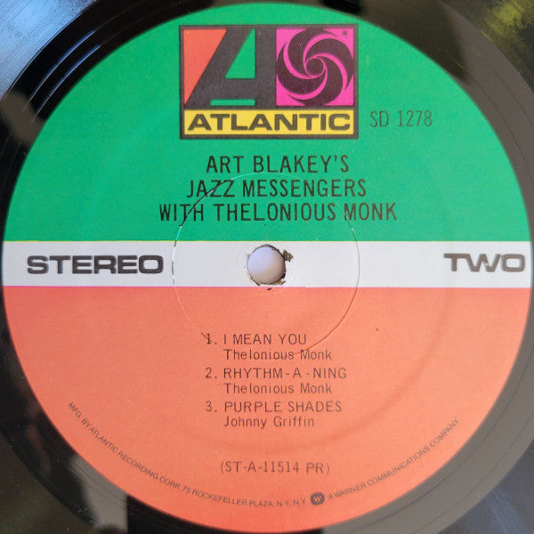 Art Blakey's Jazz Messengers With Thelonious Monk