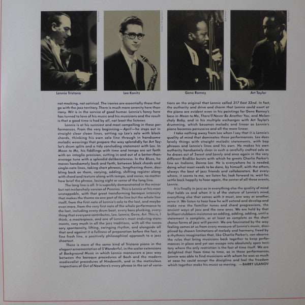 The Lennie Tristano Quartet