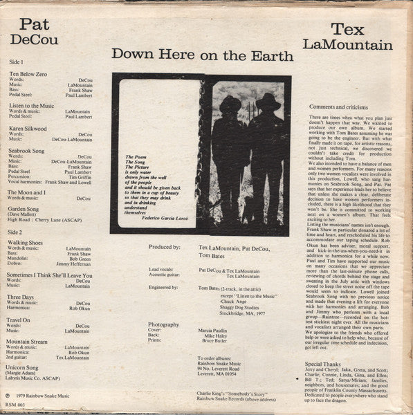 Release: Unknown Release-Vinyl-US-1979-RSM 003-6508055