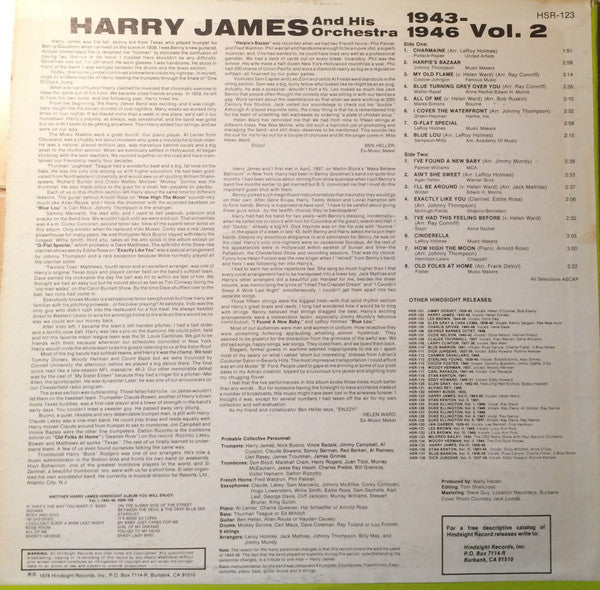 The Uncollected Harry James, Vol. 2, 1943-1946