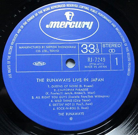 Live In Japan = ライブ! ザ・ランナウェイズ・イン・ジャパン
