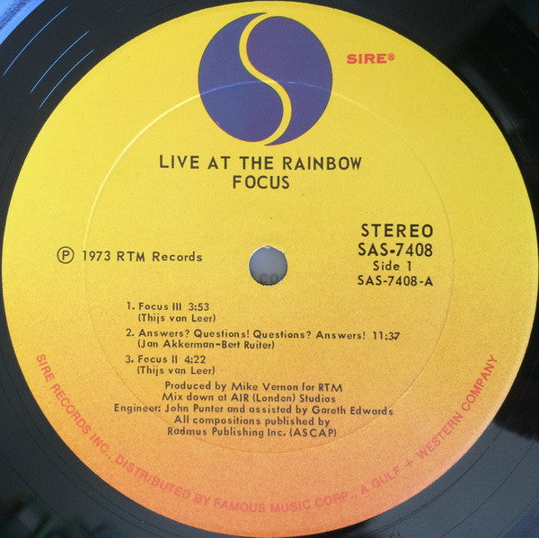 Live At The Rainbow