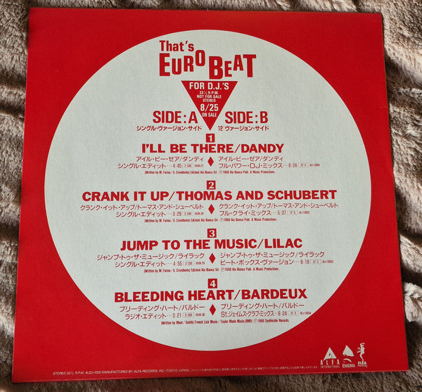 That's Eurobeat For D.J.'s August