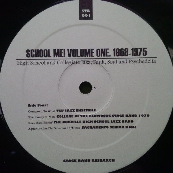School Me! Volume One, 1968-1975 - High School And Collegiate Jazz, Funk, Soul And Psychedelia