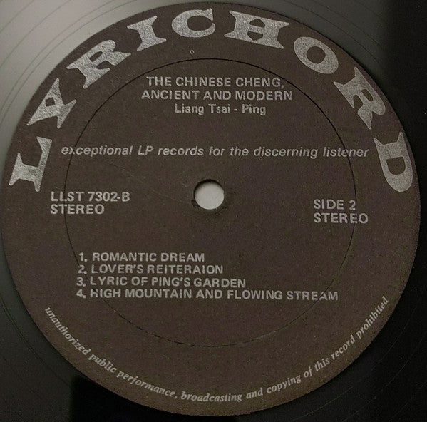 The Chinese Cheng, Ancient And Modern