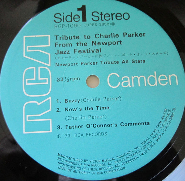 Tribute To Charlie Parker From The Newport Jazz Festival