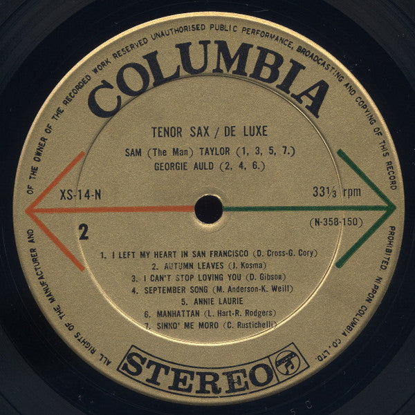 Tenor Sax / De Luxe