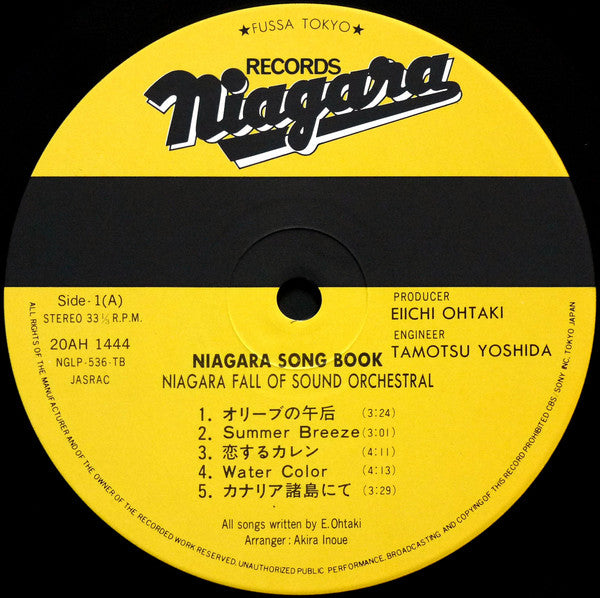 Niagara Song Book
