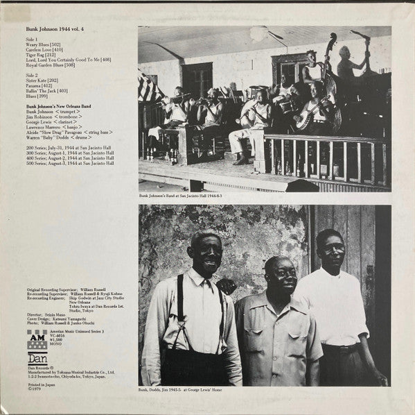 Bunk Johnson 1944 Volume 4
