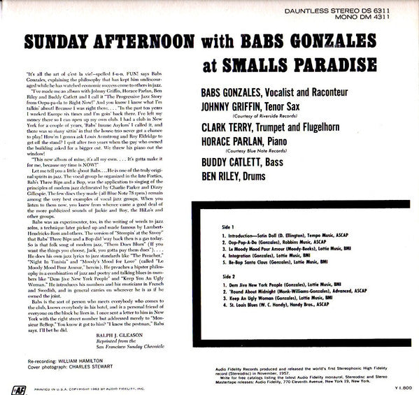 Sunday Afternoon At Small's Paradise