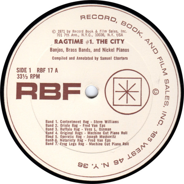 Ragtime 1: The City