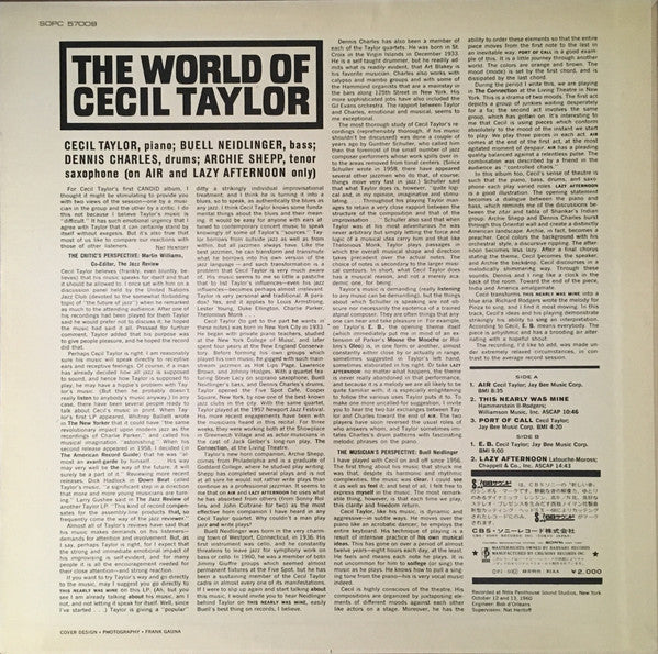 The World Of Cecil Taylor