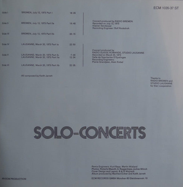 Solo-Concerts Bremen Lausanne
