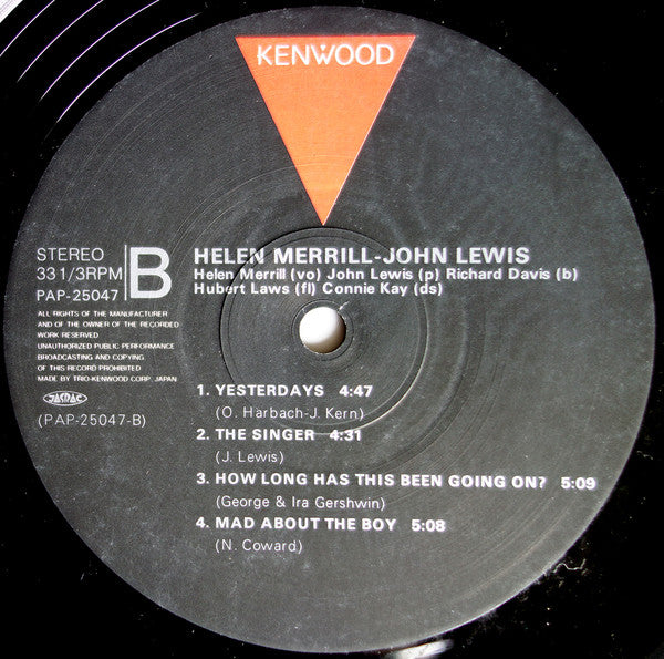John Lewis / Helen Merrill