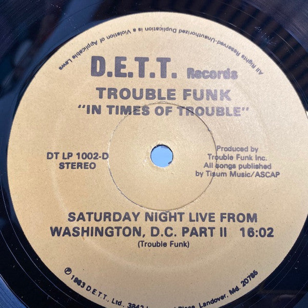 In Times Of Trouble