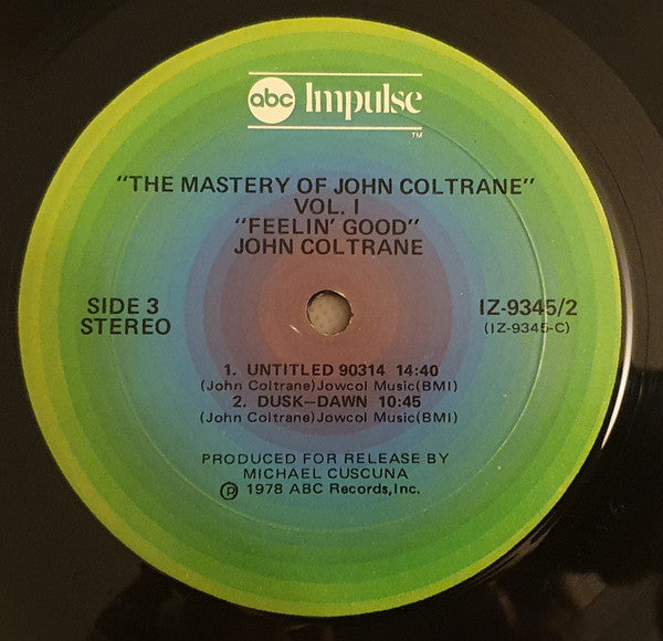 The Mastery Of John Coltrane / Vol. I Feelin' Good
