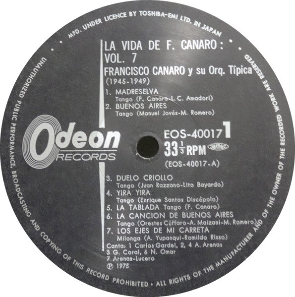 La Vida De F. Canaro Vol. 7 (1945-1949)