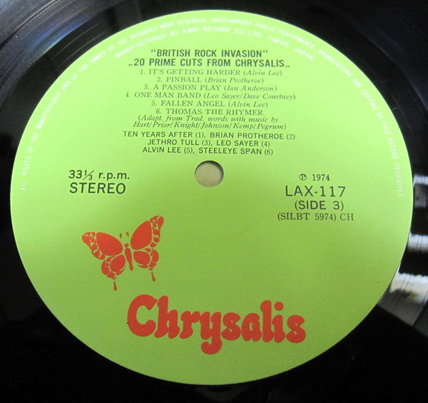 British Rock Invasion 20 Prime Cuts From Chrysalis