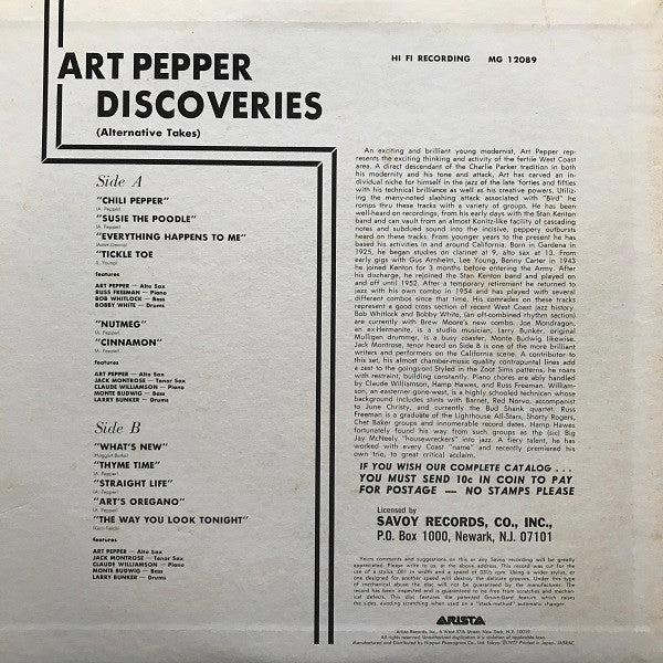 Discoveries (Alternative Takes)