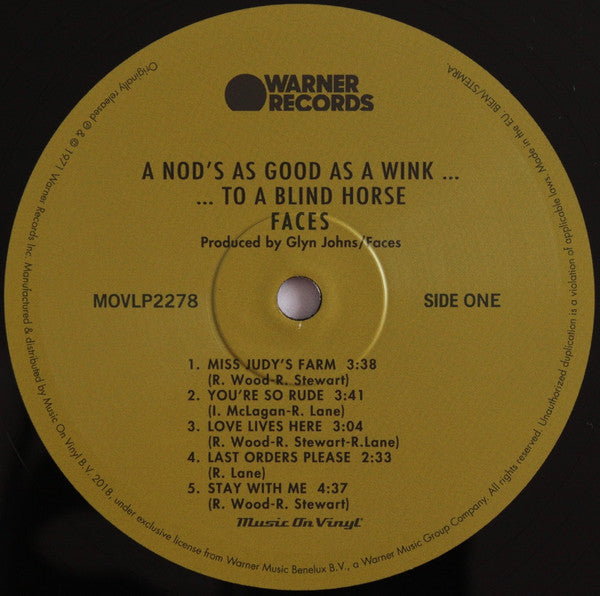 A Nod Is As Good As A Wink... To A Blind Horse