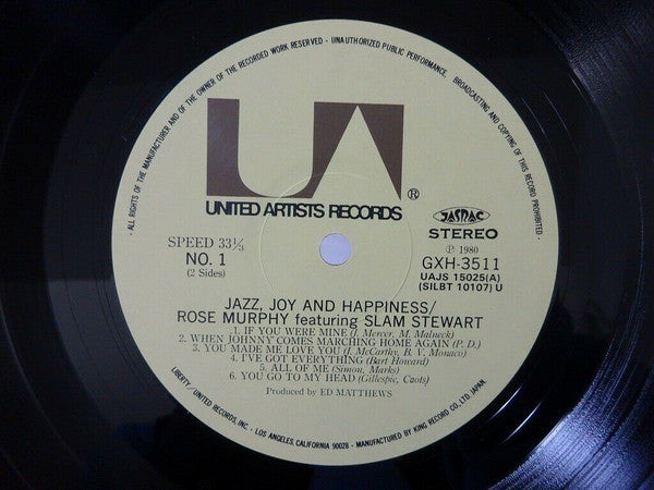 Jazz, Joy And Happiness
