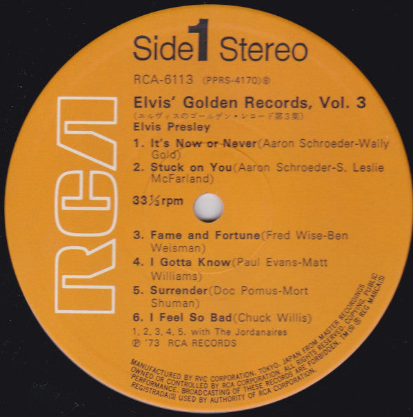 Elvis' Golden Records, Vol. 3