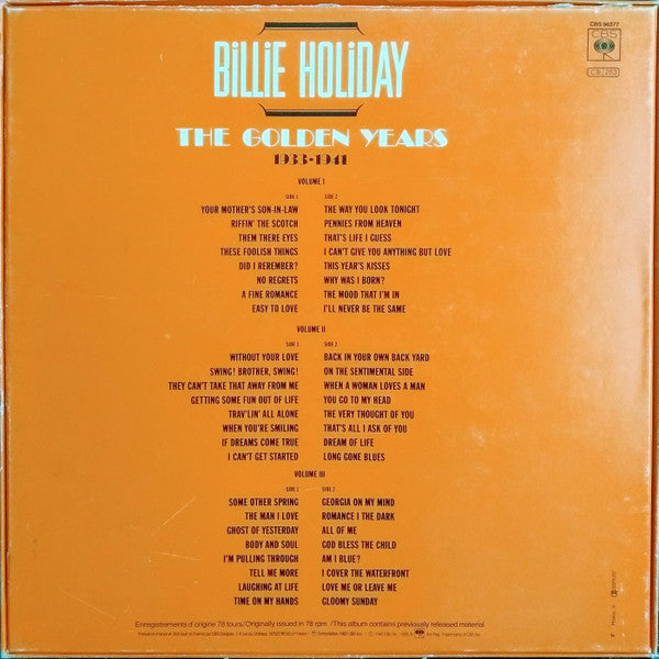 The Golden Years 1933-1941