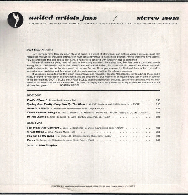 Zoot Sims In Paris