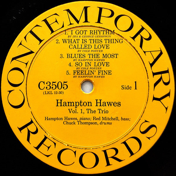 Hampton Hawes Vol. 1: The Trio