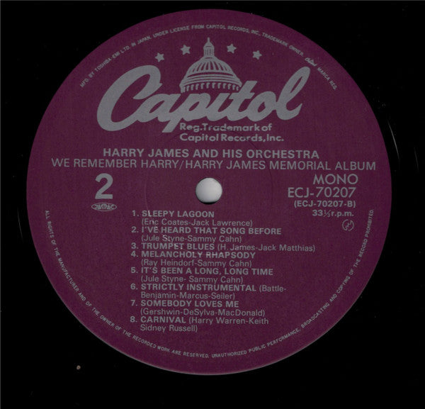 We Remember Harry - Harry James Memorial Album