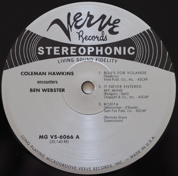 Coleman Hawkins Encounters Ben Webster