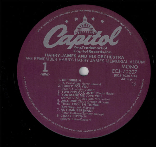 We Remember Harry - Harry James Memorial Album