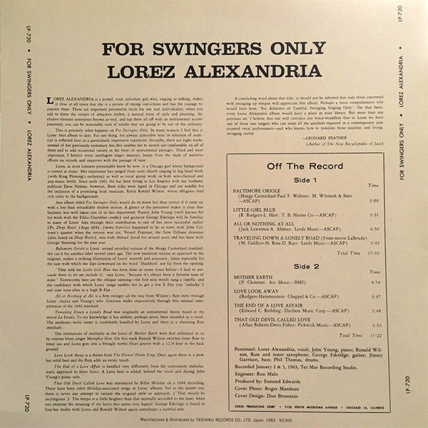 For Swingers Only
