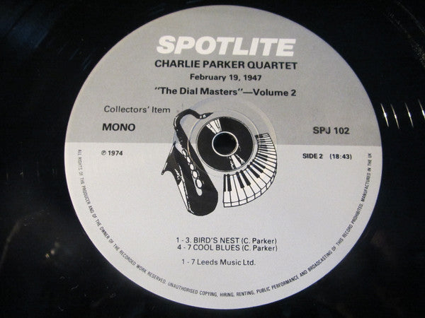 Charlie Parker On Dial Volume 2