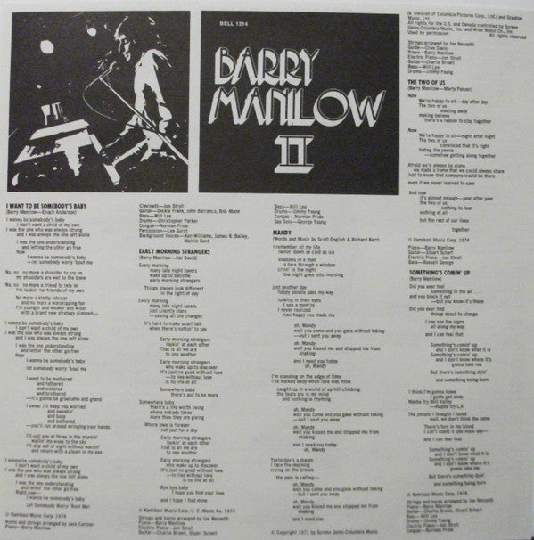 Barry Manilow II