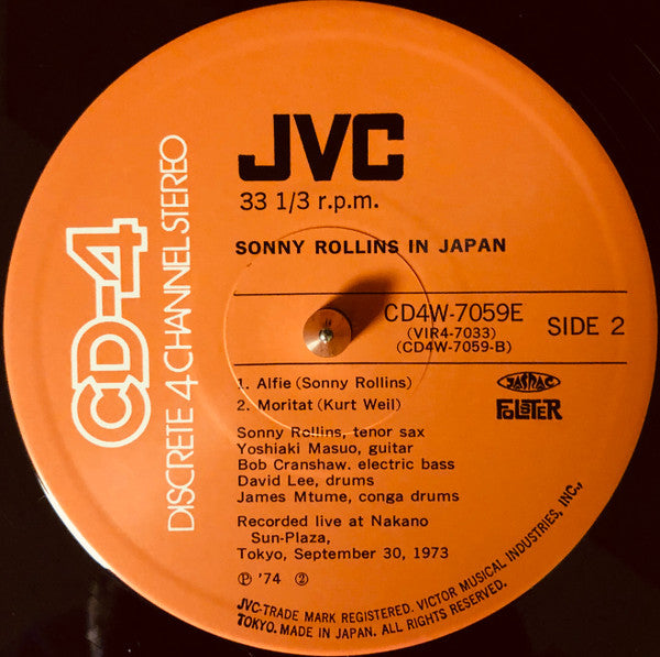 Sonny Rollins In Japan