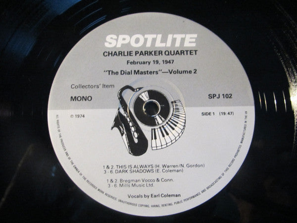 Charlie Parker On Dial Volume 2
