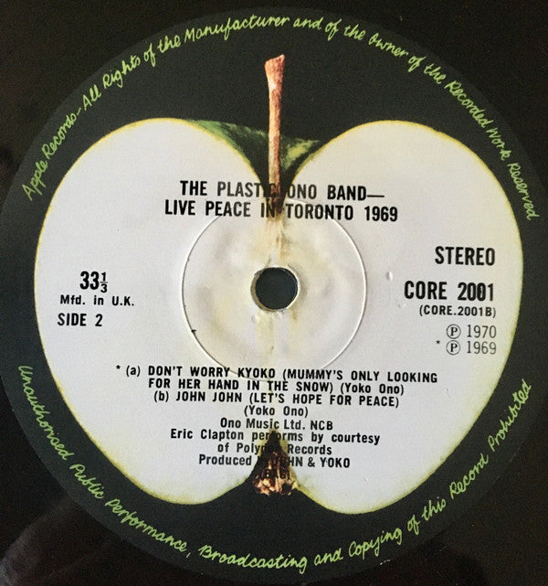 Live Peace In Toronto 1969