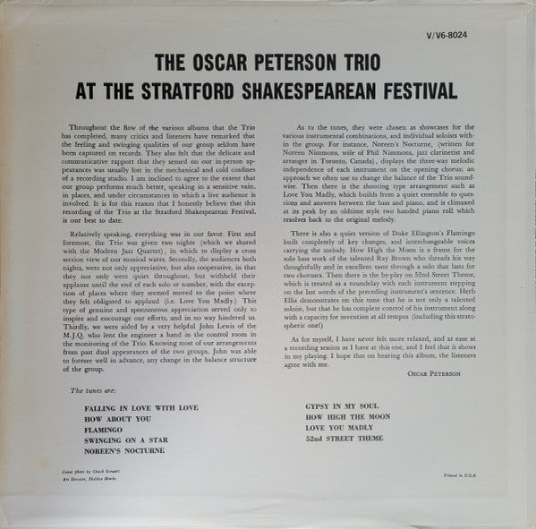 At The Stratford Shakespearean Festival