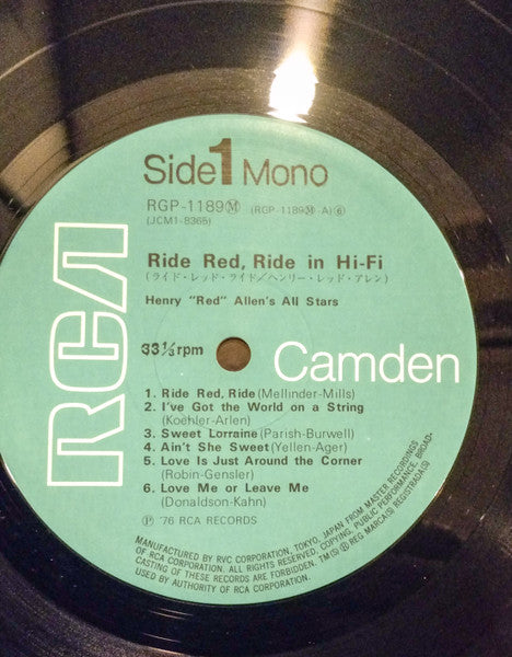 Ride, Red, Ride In Hi-Fi