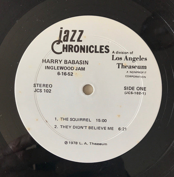 Inglewood Jam 6-16-52